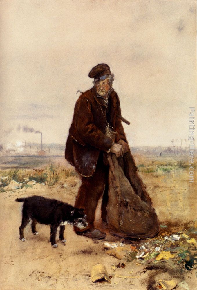 Le Chiffonier painting - Jean Francois Raffaelli Le Chiffonier art painting